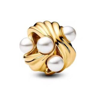 Σύμβολο χρυσό με πέρλες ασήμι 925