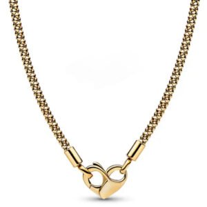 Κολιέ snake με κούμπωμα καρδιά ασήμι    925. χρυσό       (δέχεται  σύμβολα ) 45cm