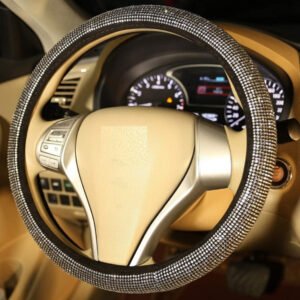 Κάλυμμα τιμονιού με στρας μπεζ