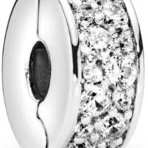 Σύμβολο κλιπ με πετράδια ασήμι 925