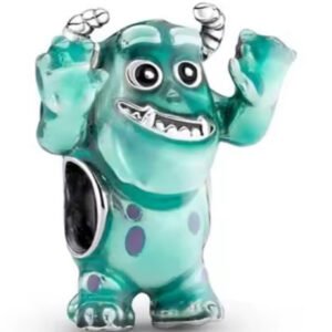 Σύμβολο Μπαμπούλας φιγούρα Disney πράσινη ασήμι 925