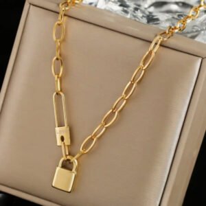 Κολιέ τριπλή αλυσιδα ατσάλι