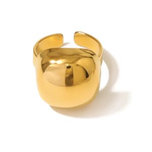 Δαχτυλίδι χρυσό αυξομειώνεται ανοξείδωτο ατσάλι