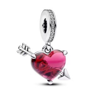 Σύμβολο καρδιά με βέλος love ασήμι 925