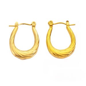 Κρίκοι χρυσοί ατσάλι