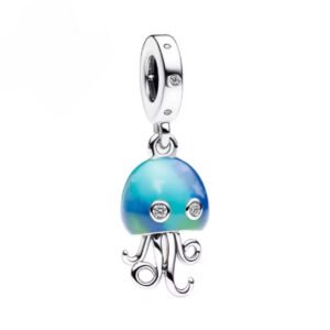 Σύμβολο Μεδουσα γαλάζια-μπλέ ασήμι 925