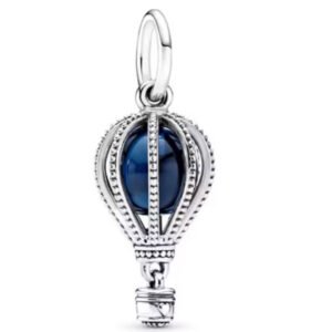 Σύμβολο αερόστατο μπλε ασήμι 925