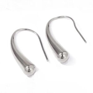 Σκουλαρίκια κρεμαστά ασημί ανοξείδωτο ατσάλι αδιάβροχα