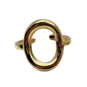 Δαχτυλίδι χρυσό αυξομειώνεται ανοξείδωτο ατσάλι