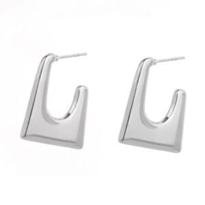 Σκουλαρίκια κρεμαστά ασημί ατσάλι