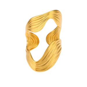 Δαχτυλίδι χρυσό αυξομειώνεται  ανοξείδωτο ατσάλι