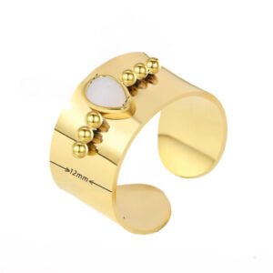 Δαχτυλίδι με σταγόνα ανοξείδωτο ατσάλι