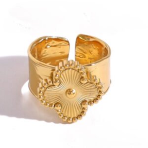 Δαχτυλίδι χρυσο τύπου αυξομειώνεται  ανοξείδωτο ατσάλι