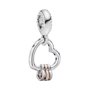 Σύμβολο καρδιά με 3 κρεμαστές καρδιές ασήμι 925