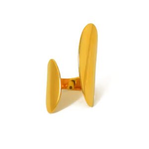 Δαχτυλίδι χρυσό ανοξείδωτο ατσάλι