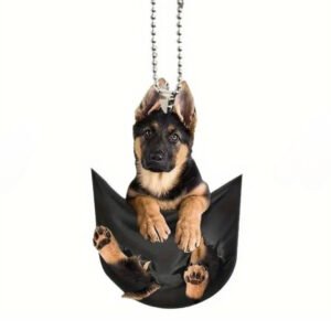 Διακοσμητικό κρεμαστό, αυτοκινήτου κουτάβι γερμανικός ποιμενικός