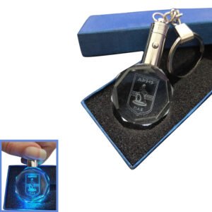 Κρυστάλλινο 3D Led Μπρελόκ Με Λογότυπο Ομάδων - Άρης , With LED