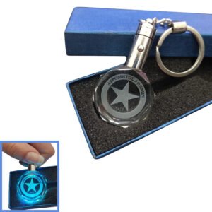 Κρυστάλλινο 3D Led Μπρελόκ Με Λογότυπο Ομάδων - Ατρόμητος Αθηνών , With LED