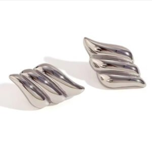 Σκουλαρίκια vintage ασημί ατσάλι