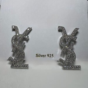 Σκουλαρίκια τύπου ‘YSL’ ασημί