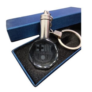 Κρυστάλλινο 3D Led Μπρελόκ Με Λογότυπο Ομάδων - Barcelona , Without LED