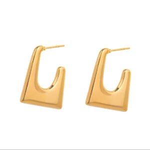 Σκουλαρίκια  κρεμαστά χρυσά ατσάλι