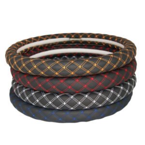 Κάλυμμα τιμονιού καπιτονέ δέρμα