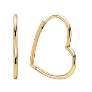 Σκουλαρίκια σχήμα καρδιάς χρώμα  χρυσό ασήμι 925