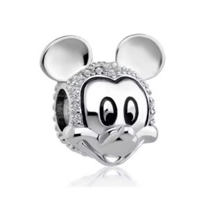 Σύμβολο Mickey Mouse με πετράδια ασήμι 925