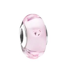 Σύμβολο ροζ με καρδιά ασήμι 925