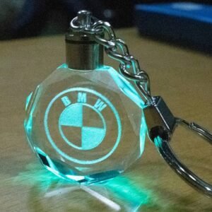 3D Led Μπρελόκ Κρύσταλλο με Λογότυπο Αυτοκινήτου & Μοτοσυκλετών - BMW