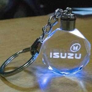 3D Led Μπρελόκ Κρύσταλλο με Λογότυπο Αυτοκινήτου & Μοτοσυκλετών - Isuzu