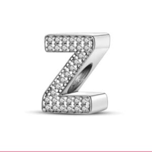Z Σύμβολο με πετράδια ασήμι 925