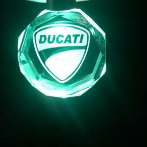 3D Led Μπρελόκ Κρύσταλλο με Λογότυπο Αυτοκινήτου & Μοτοσυκλετών - Ducati