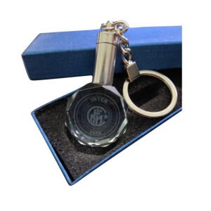 Κρυστάλλινο 3D Led Μπρελόκ Με Λογότυπο Ομάδων - Inter , Without LED