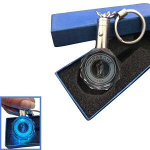 Κρυστάλλινο 3D Led Μπρελόκ Με Λογότυπο Ομάδων - Ηρακλής 1908 , With LED