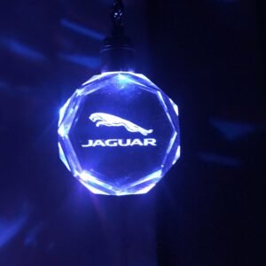 3D Led Μπρελόκ Κρύσταλλο με Λογότυπο Αυτοκινήτου & Μοτοσυκλετών - Jaguar