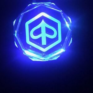 3D Led Μπρελόκ Κρύσταλλο με Λογότυπο Αυτοκινήτου & Μοτοσυκλετών - Piaggio