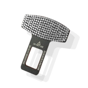 Κλιπ Κουμπώματος Ζώνης Αυτοκινήτου Με Στρας – [3 Χρώματα] - Silver