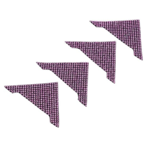 Γωνιακό Αυτοκόλλητο Πόρτας Αυτοκινήτου Με Στρας – [6 Χρώματα] - Pink