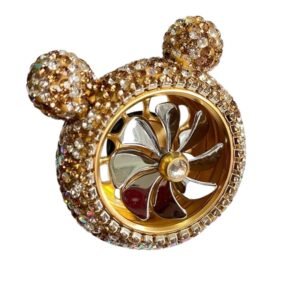 Αρωματικό Αυτοκινήτου Σε Σχέδιο Αρκουδάκι Με Ανεμιστηράκι – [3 Χρώματα] - Gold