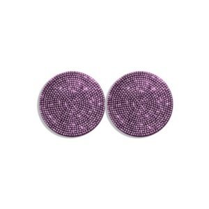 Διακοσμητικά Σουβέρ Αυτοκινήτου Με Στρας – [7 Χρώματα] - Pink