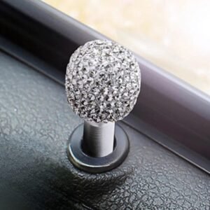 Διακοσμητικό Κάλυμμα Στρας Πείρου Κλειδώματος Πόρτας – [4 Χρώματα] - Silver