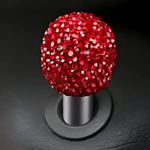 Διακοσμητικό Κάλυμμα Στρας Πείρου Κλειδώματος Πόρτας – [4 Χρώματα] - Red