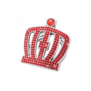 Διακοσμητικό Καπάκι Start/Stop Στέμμα Με Στρας – [3 Χρώματα] - Red