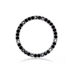 Διακοσμητικός Δακτύλιος Start/Stop Με Στρας – [5 Χρώματα] - Black