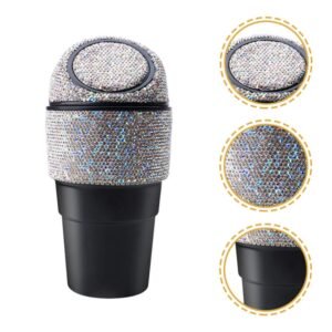 Κάδος Απορριμμάτων Ποτηροθήκης Αυτοκινήτου Με Στρας –