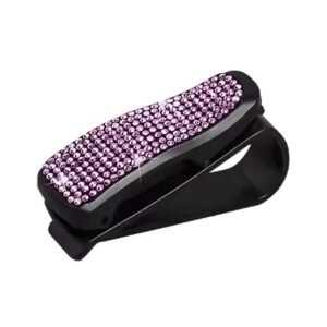 Κλιπ Γυαλιών Ηλίου Με Στρας – [3 Χρώματα] - Pink