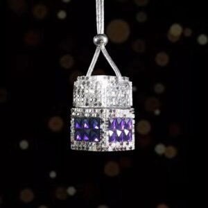 Κρεμαστό Αρωματικό Αυτοκινήτου Με Στρας – [7 Χρώματα] - Purple