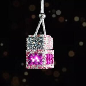 Κρεμαστό Αρωματικό Αυτοκινήτου Με Στρας – [7 Χρώματα] - Fuchsia